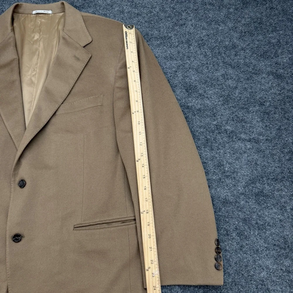 Canali Puro Cashmere Sport Coat Blazer Men's 56R (46R US) Camel Tan Made Italy